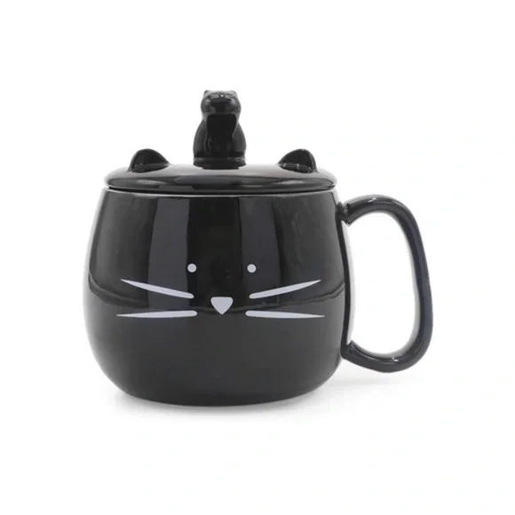 Ceramic Cat Coffee Phone Mug Holder - Picture 2 of 11